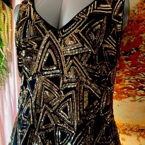 Forever 21 Gold Sequin Dress. Size 3x